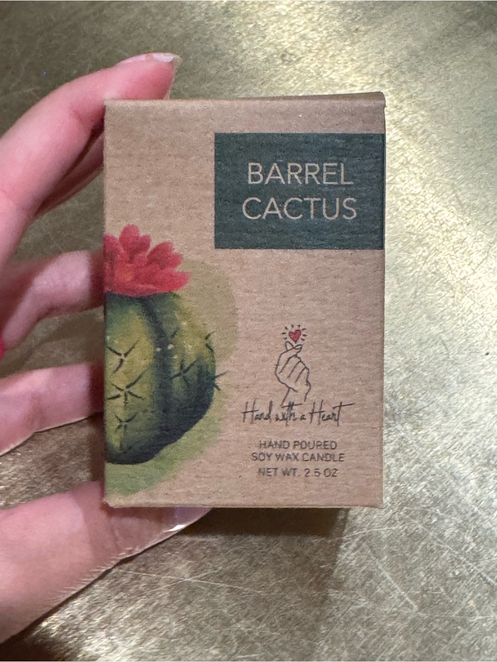Cute Barrel Cactus Shaped 🌵Soy Wax Candle - - Green & Pink